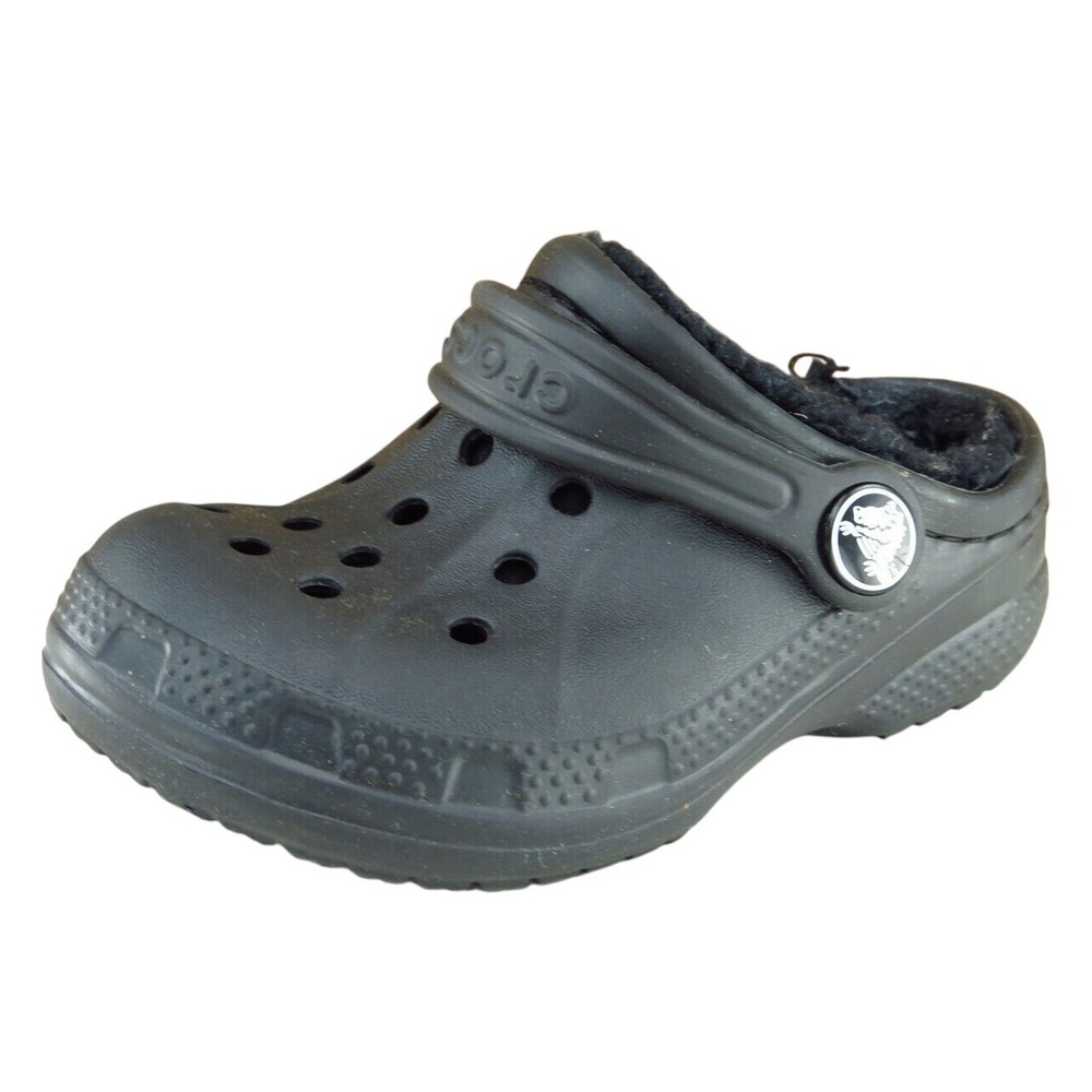 Crocs Toddler Boys Classic Clogs Size 6-7 Black Synthetic Easy-On Comfort